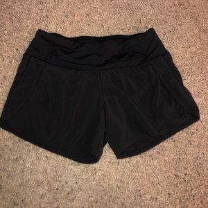 black lululemon shorts.